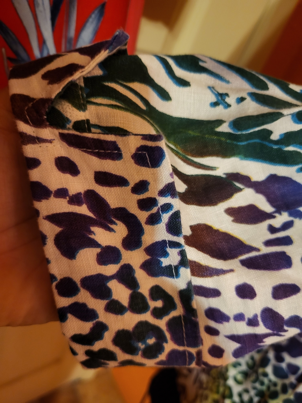 Richard Malcom Women’s Multicolor Animal-Print Button Front Shirt - Picture 4 of 13